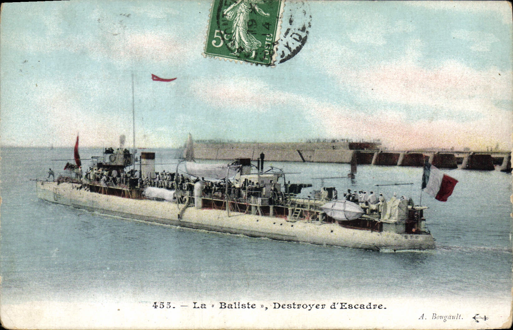 CPA Bateau de Guerre La Baliste Destroyer d'escadre 