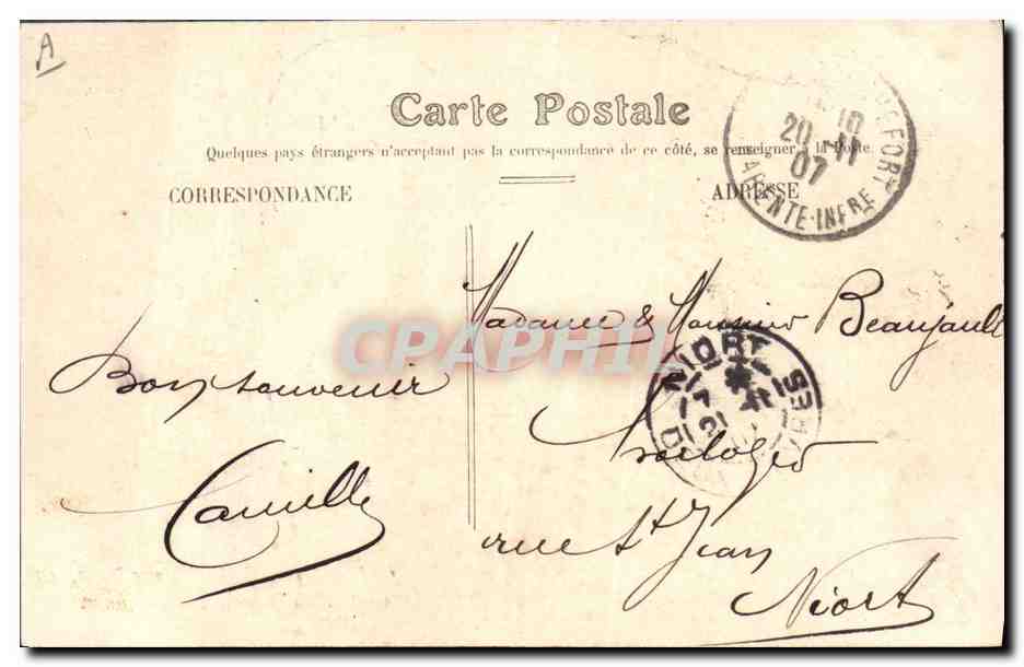 Le "Bruix" sous le Transbordeur — Rochefort-sur-Mer — G.P. 23 — Verso