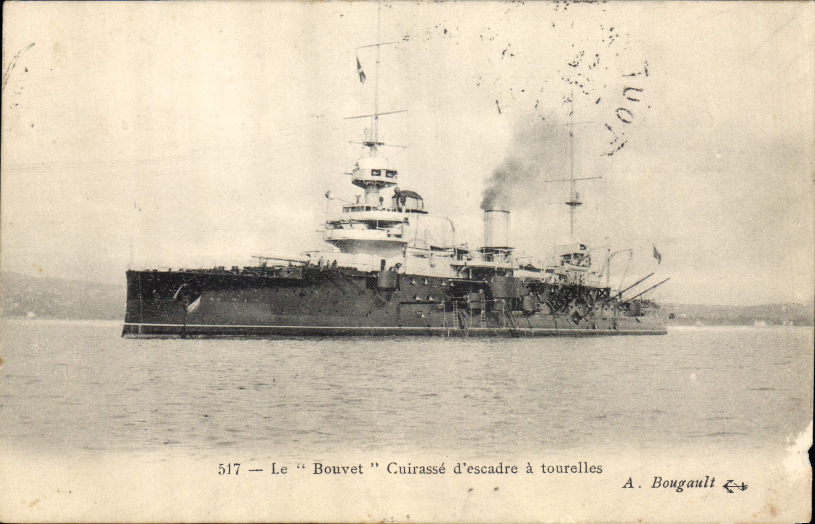 Le "Bouvet" — Cuirassé d'escadre à tourelles — A. Bougault n°517