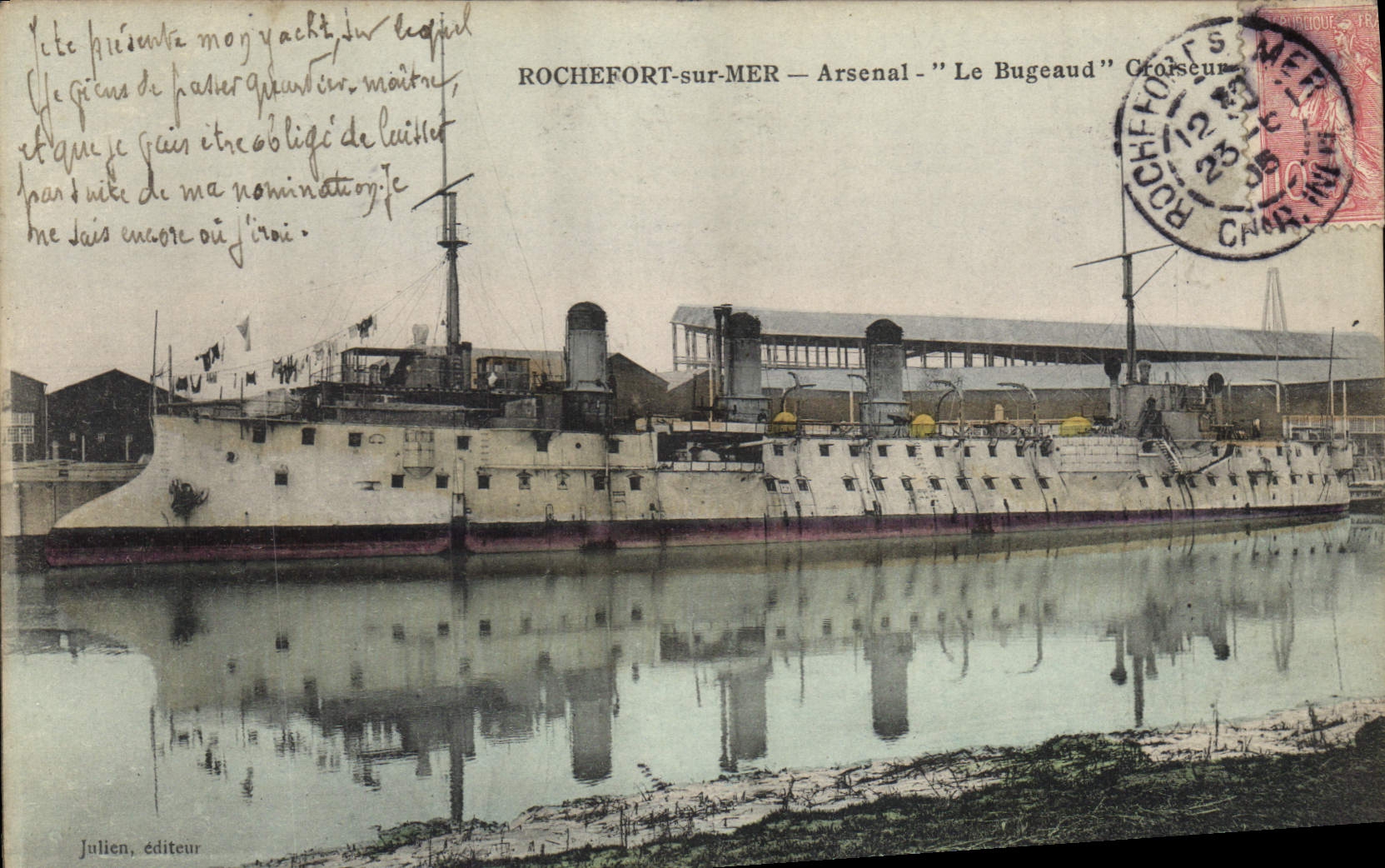 ROCHEFORT-sur-MER — Arsenal — "Le Bugeaud" Croiseur — Julien, éditeur