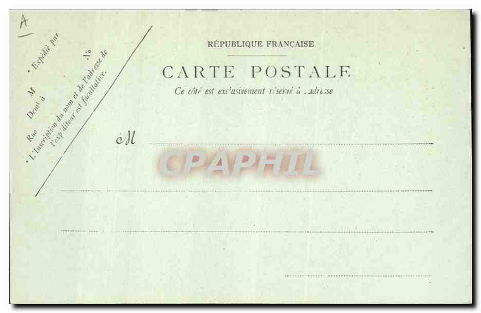 CPA Bateau de Guerre Le Bouvet Cuirasse d'escadre a tourelles — Verso