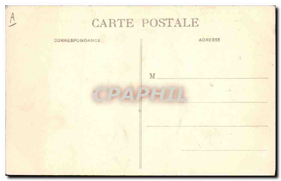 CPA Bateau de Guerre Escadre de la Mediterranee Le Bouvet Cuirasse de 1ere classe en rade de Villefranche — Verso