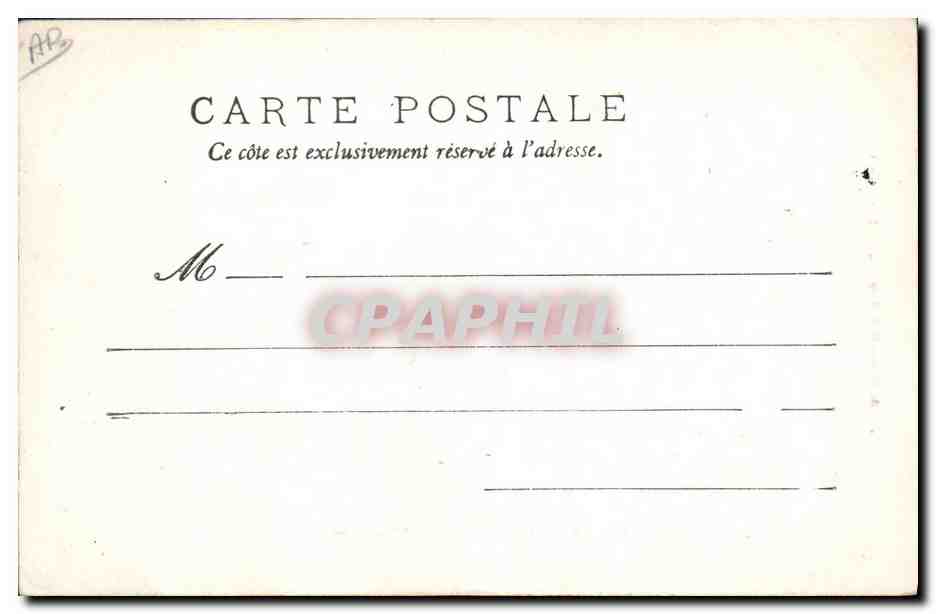 CPA Bateau de Guerre Le Bouvet Cuirasse a tourelles — Verso