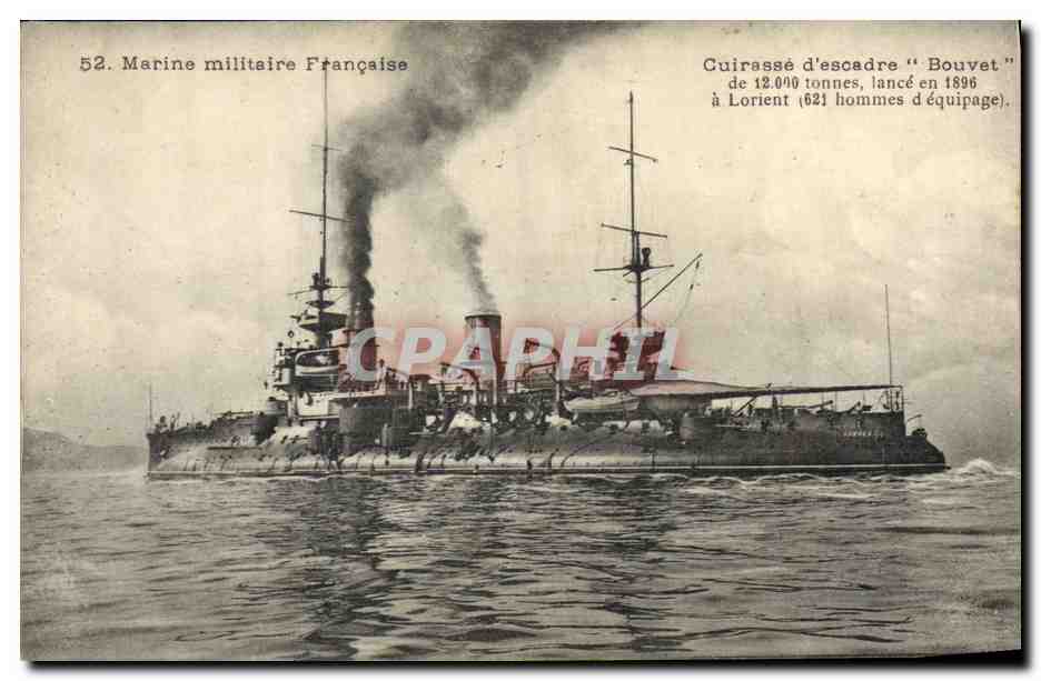 Cuirassé d'escadre "Bouvet" — Marine militaire Française — série 52