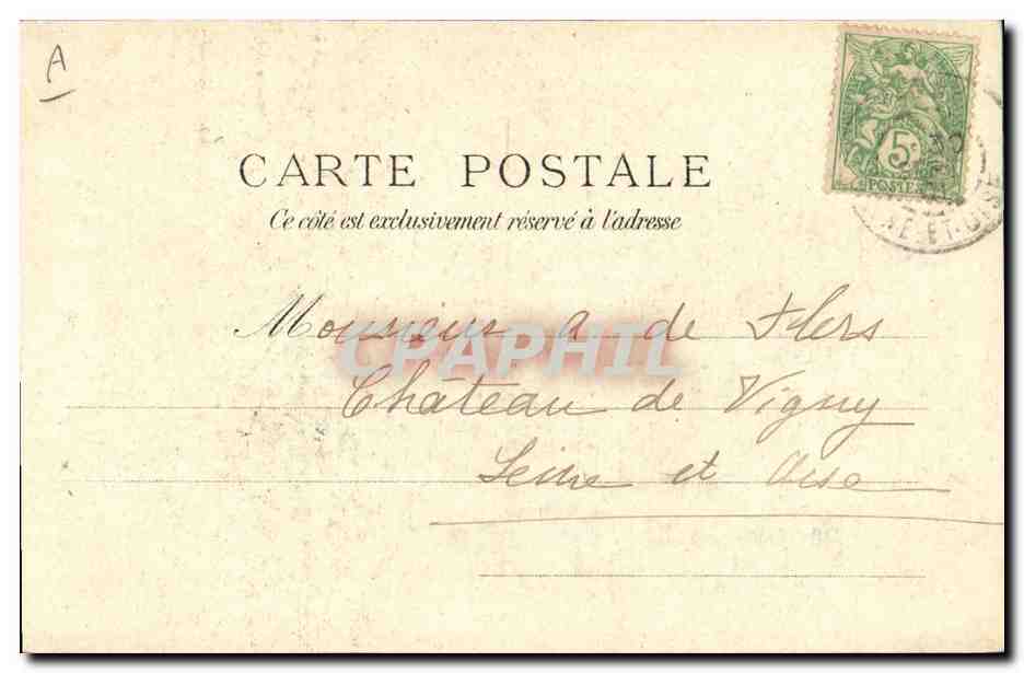 Bouvet — Cuirassé d'Escadre à 4 Tourelles, 14.000 chevaux — Collection Villard, Quimper — Verso