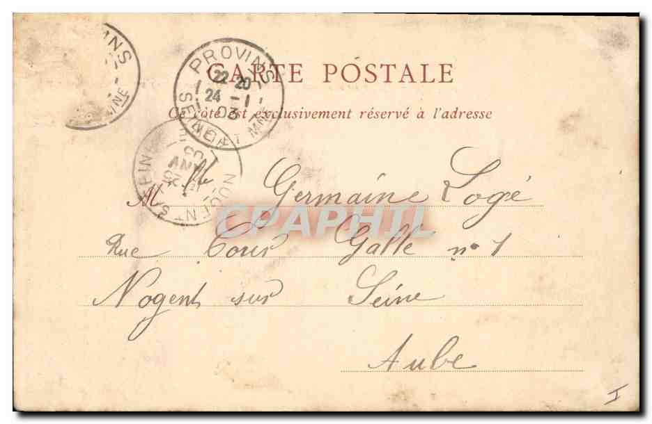 CPA Prefecture Arcades romanes decouvertes en 1836 Angers — Verso