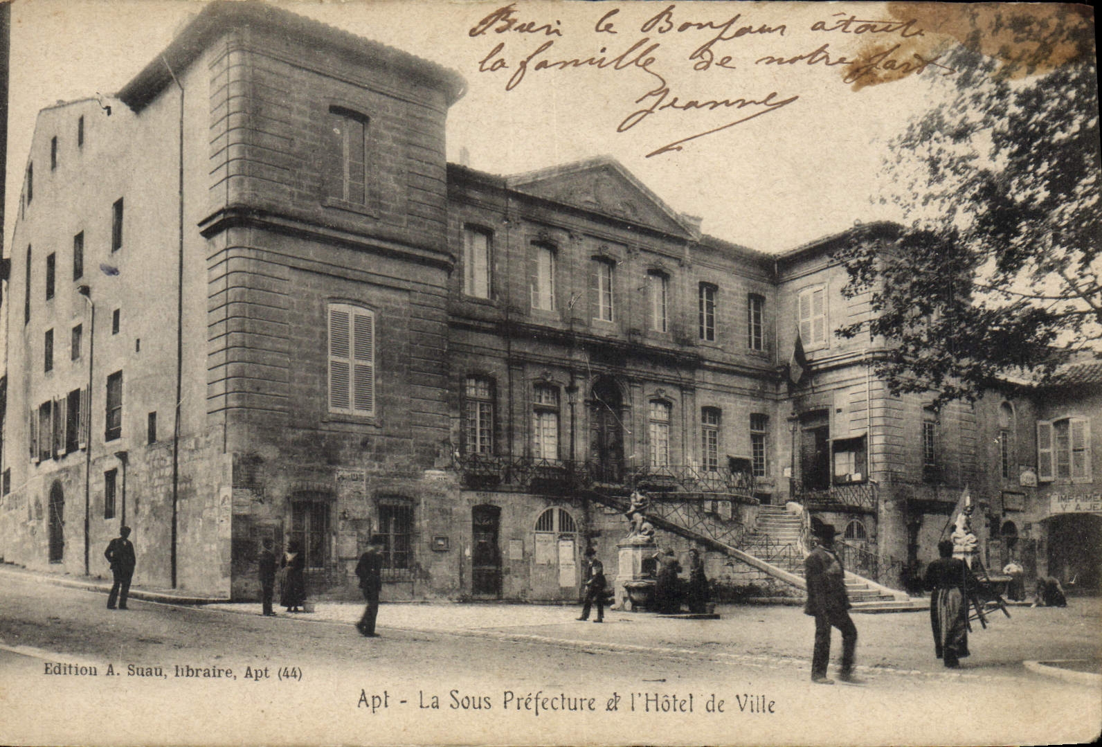 CPA Sous Prefecture et l'hotel de ville Apt