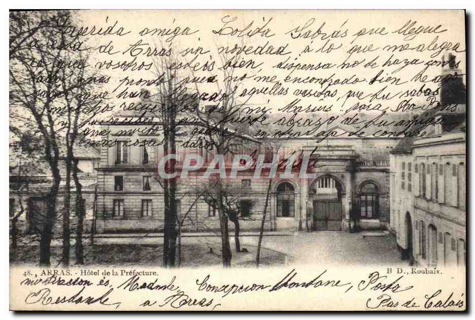 CPA Arras Hotel de la Prefecture 
