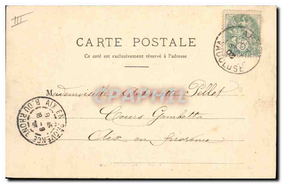 CPA Apt La sous Prefecture  — Verso