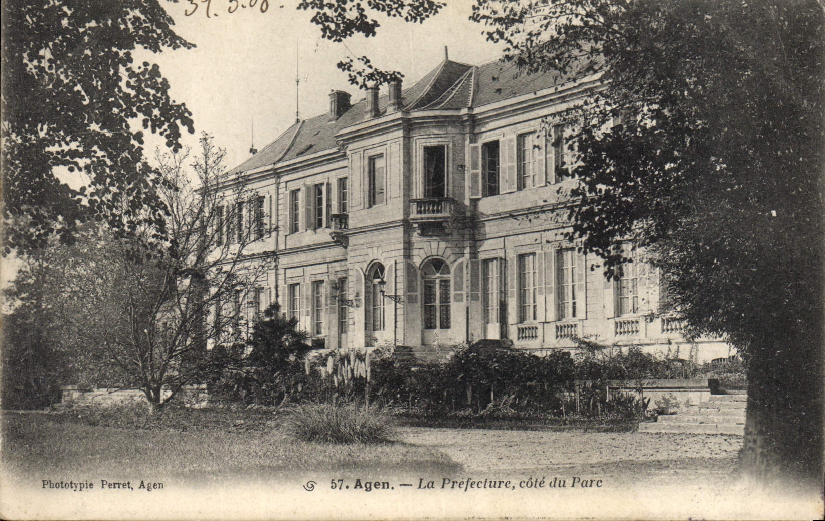 CPA Prefecture Cote du Parc Agen