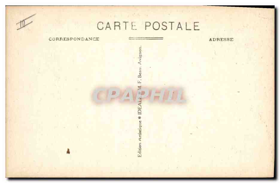 CPA Prefecture Avignon Rue Viala Bureaux Jardin et Hotel de la Prefecture de Vaucluse — Rückseite