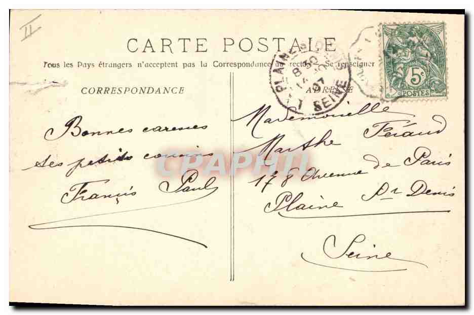 CPA Brignoles Sous Prefecture Ancien chateau St louis Enfants — Verso
