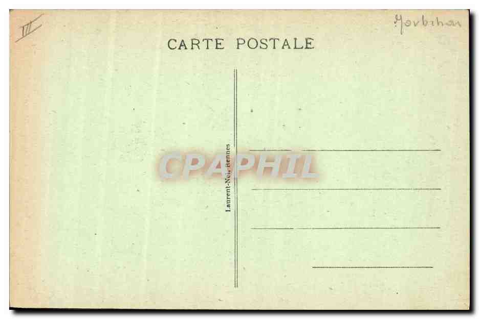 CPA Folklore Jeune homme de Ste Anne d'Auray — Verso