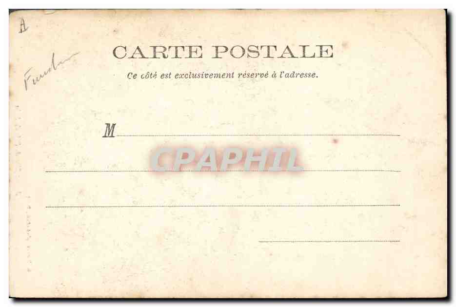 CPA Folklore Jeune fille de l'Ile de Sein — Verso
