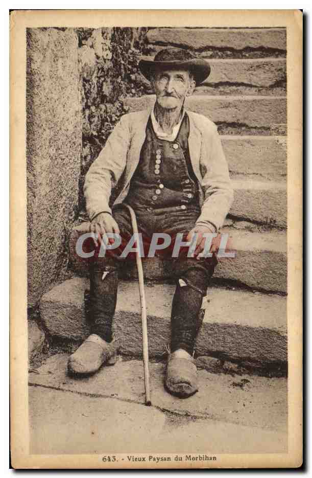 CPA Folklore Vieux Paysan du Morbihan