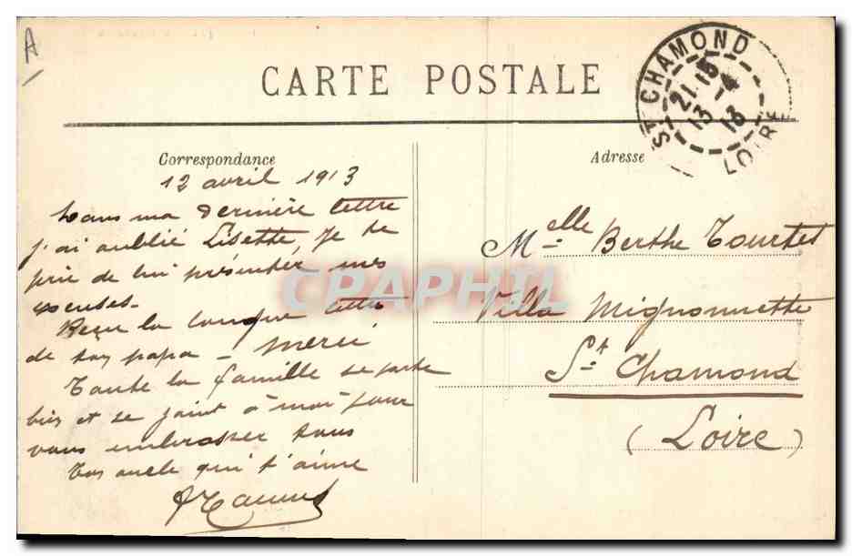 CPA Folklore Jeunes Bretons Bretagne — Verso