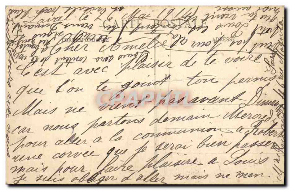 Une Jeune Famille Bretonne — Collection Villard, Quimper — Verso