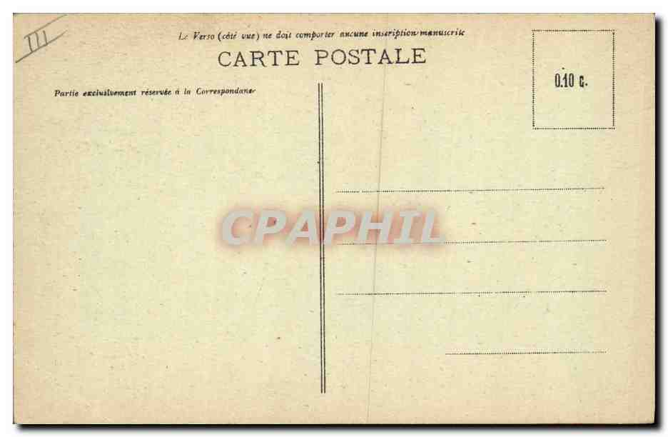 CPA Folklore Costume de Baud — Verso