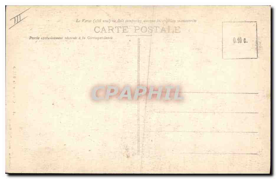 CPA Folklore Costume de Baud — Verso