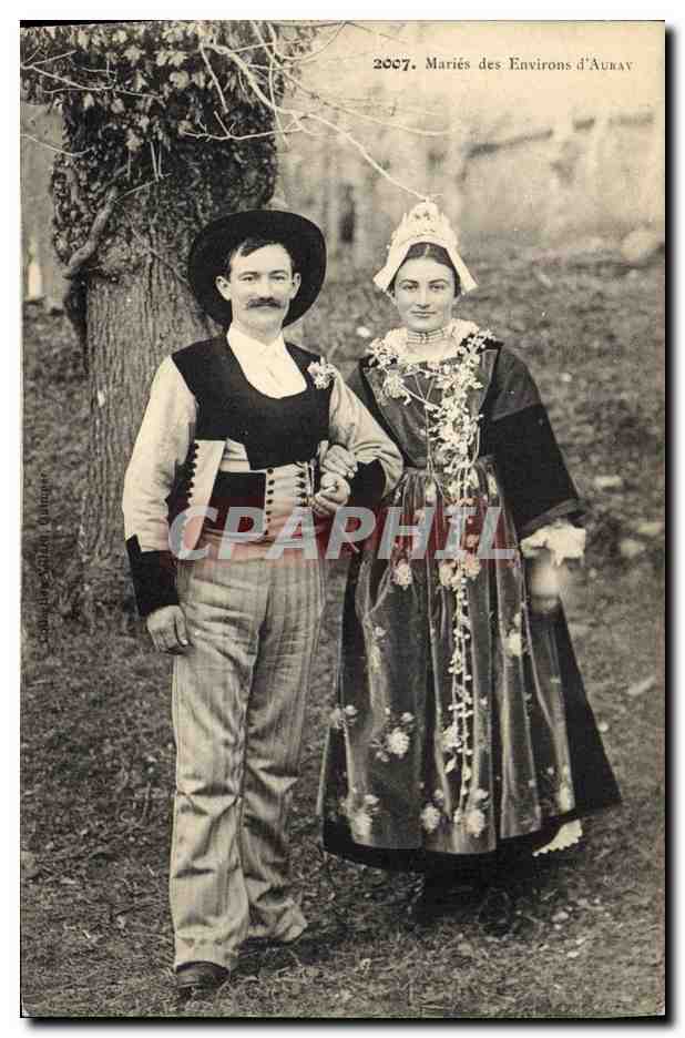 CPA Folklore Maries des environs d'Auray