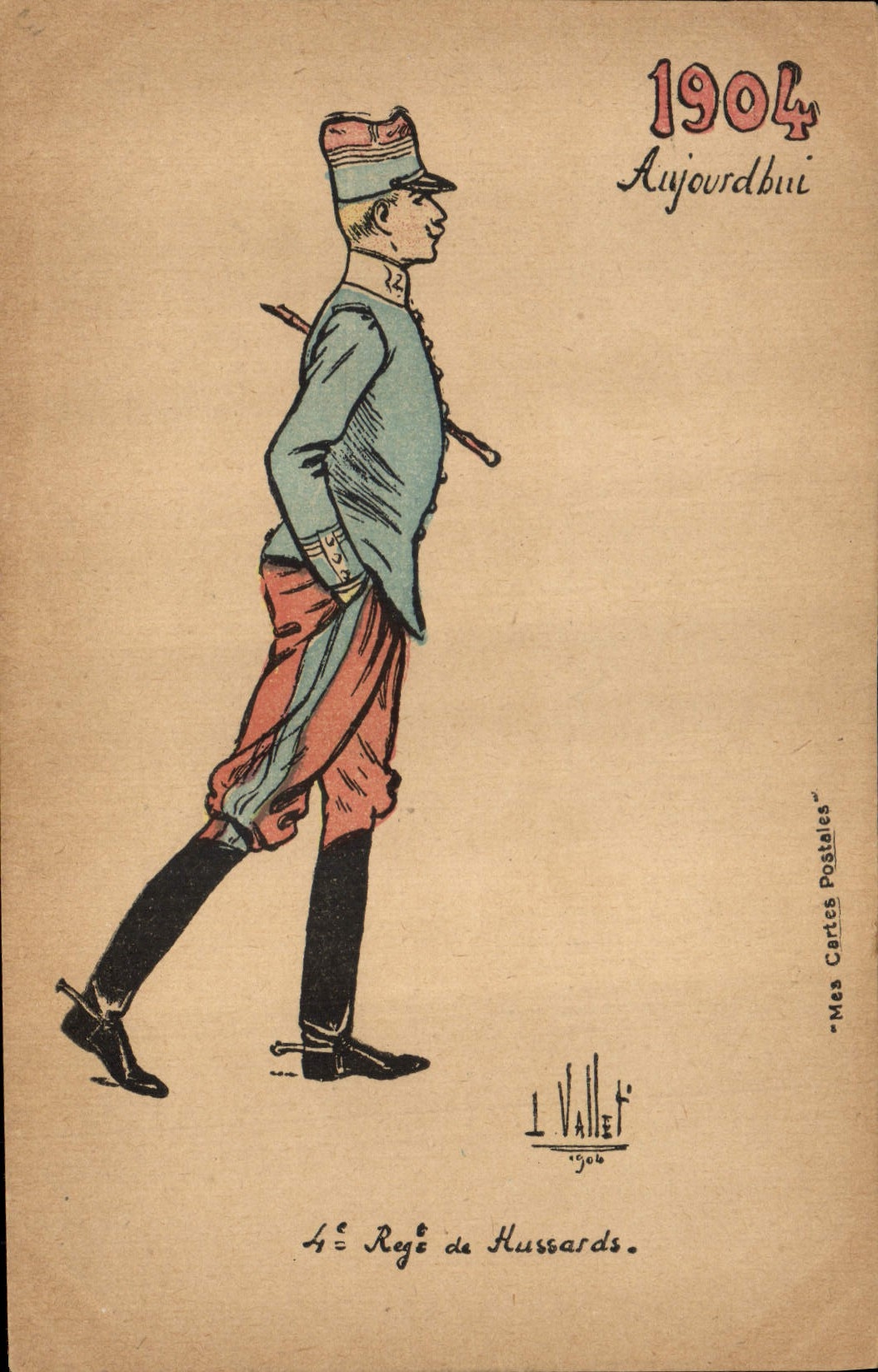 4e Régiment de Hussards — 1904 — I. VALLET