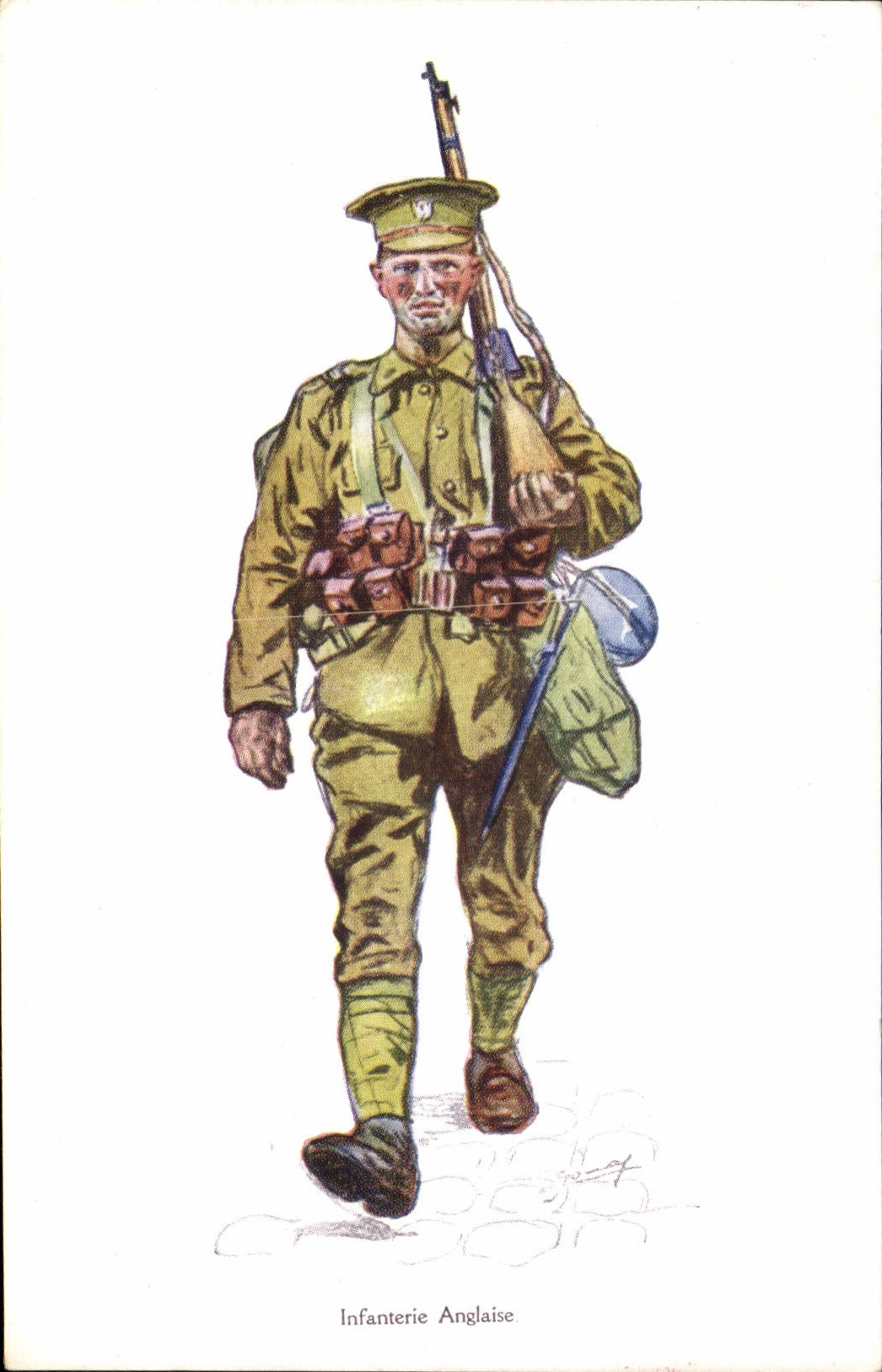 CPA Militaria Infanterie Anglaise Publicite Quinine Pelletier
