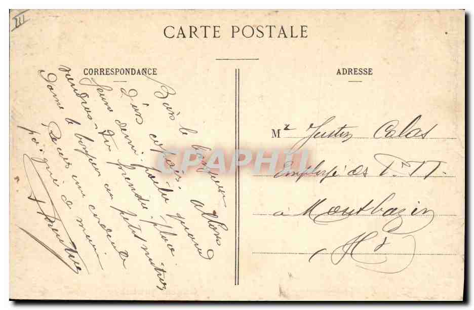 Chasse prohibée — Cavalerie légère — E.A. Paris, déposé — Verso