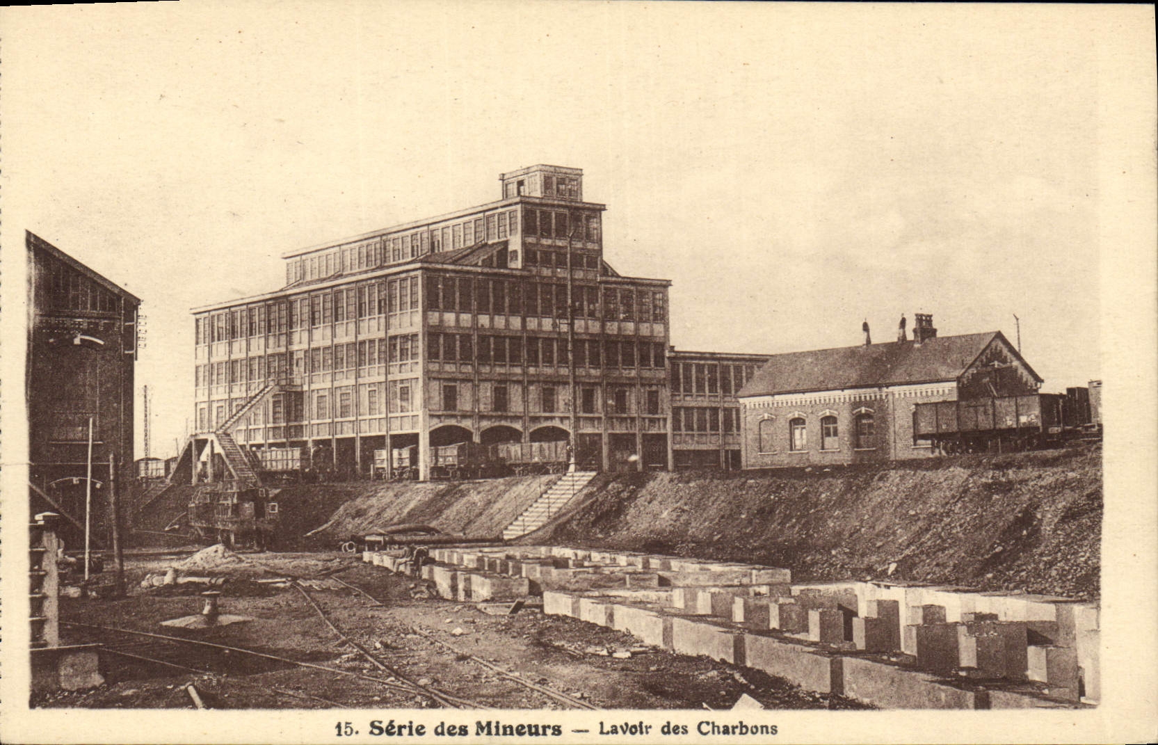 CPA Mine Mines Mineurs Lavoir des charbons