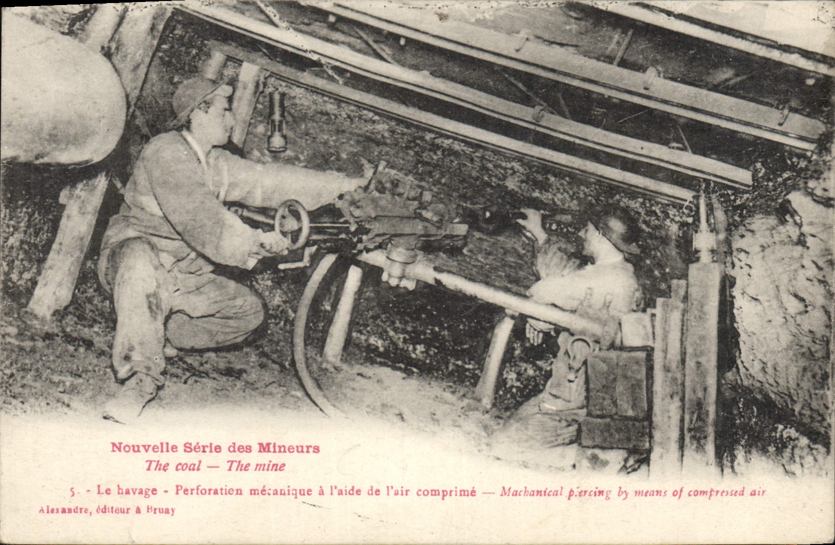 Mine - Perforation mécanique à l'aide de l'air comprimé — Nouvelle Série des Mineurs, n°5 — Alexandre, éditeur à Bruay