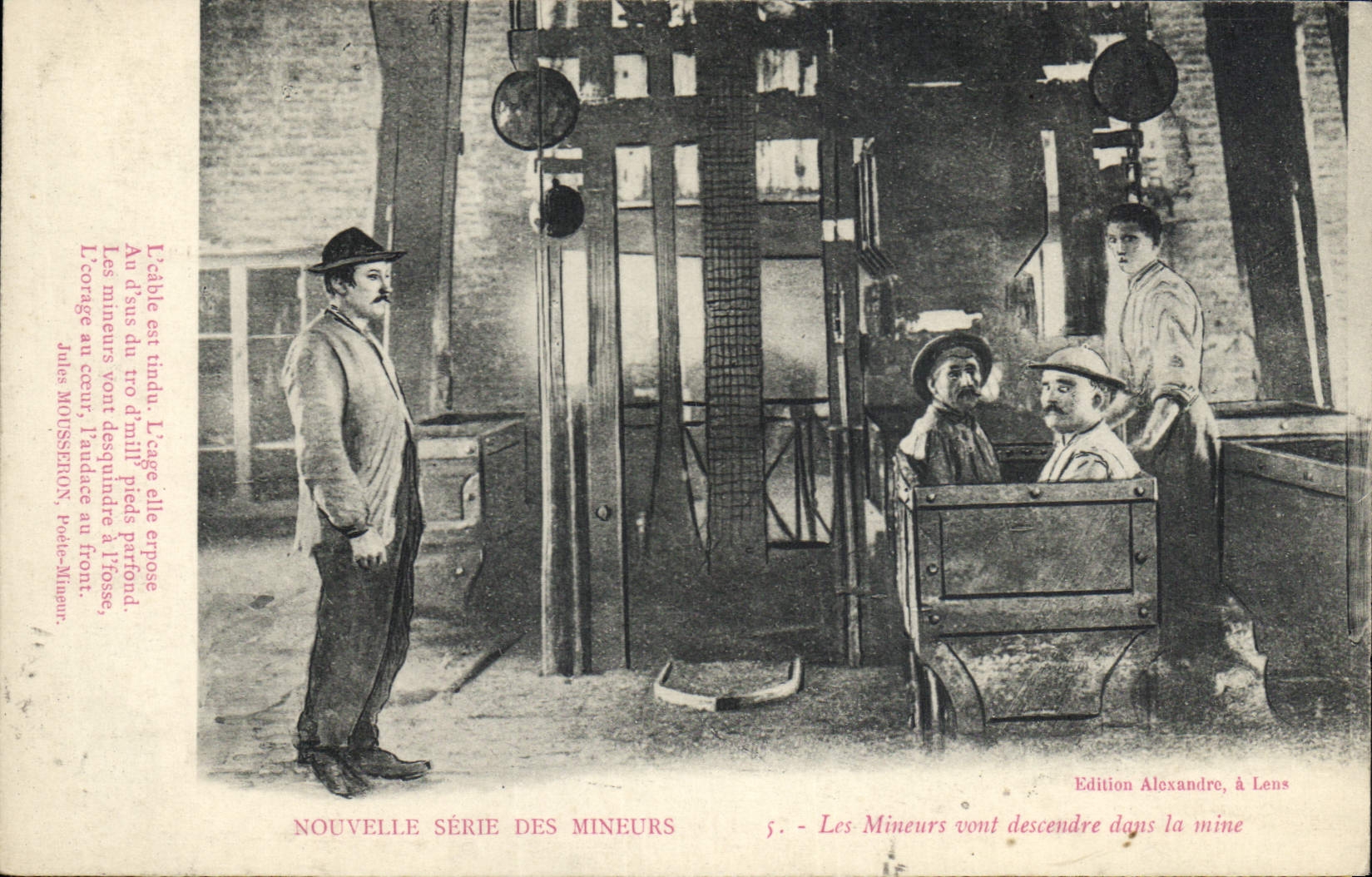 Les Mineurs vont descendre dans la mine — Nouvelle Série des Mineurs, n°5 — Édition Alexandre, à Lens