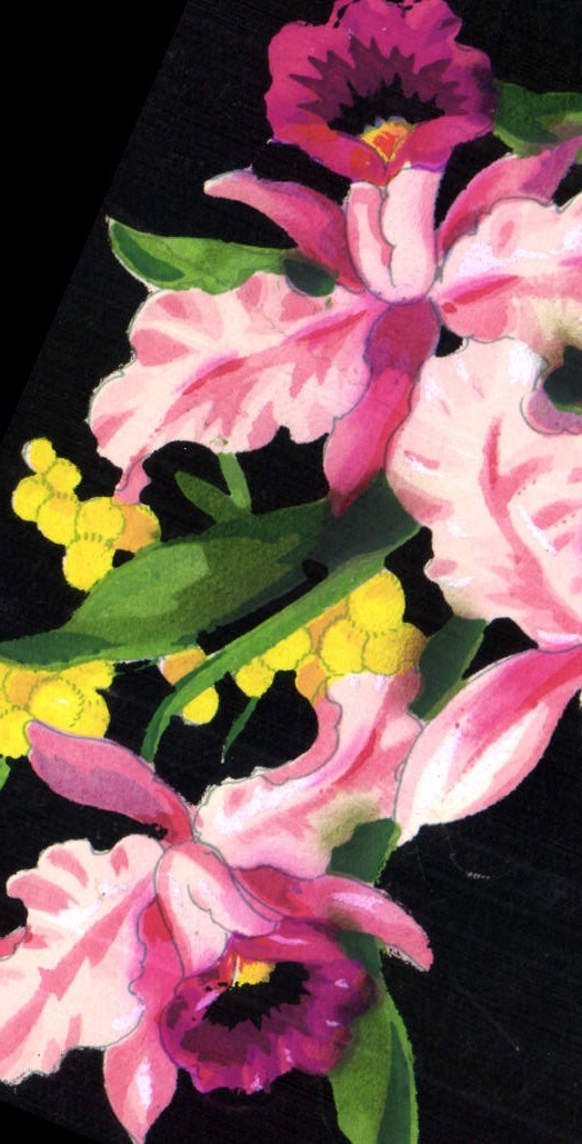 CPA Fantaisie Fleurs (dessin a la main) 