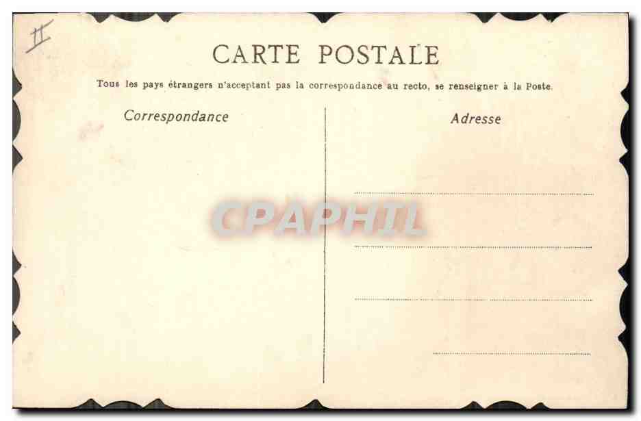 CPA Fantaisie Fleurs (dessin a la main)  — Verso