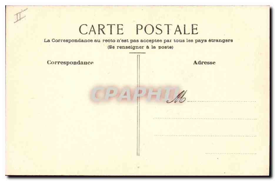 CPA Fantaisie Oiseaux (dessin a la main)  — Rückseite