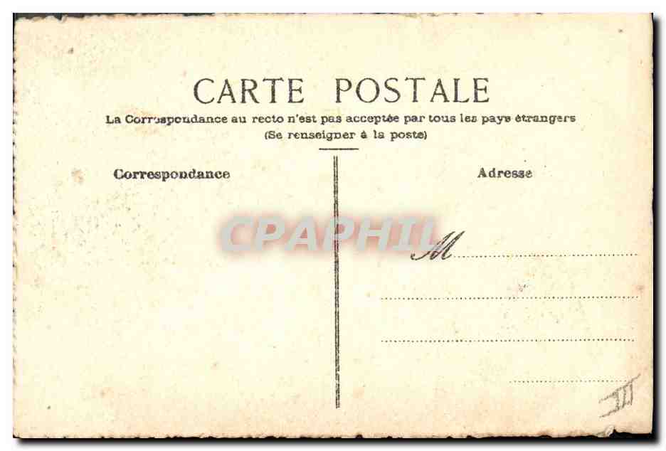 CPA Fantaisie Fleurs (dessin a la main)  — Verso