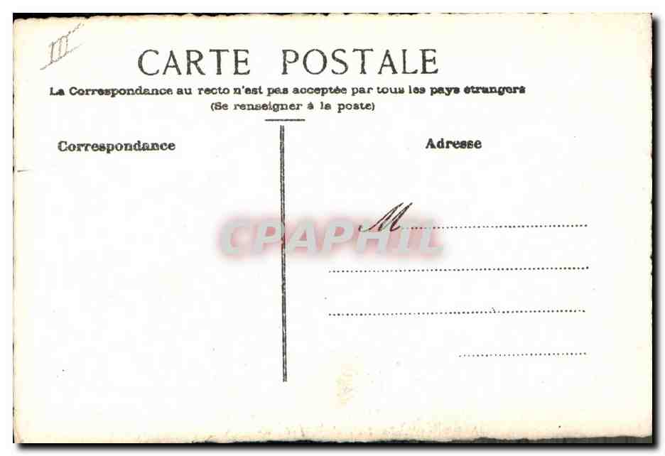 CPA Fantaisie Fleurs (dessin a la main)  — Verso