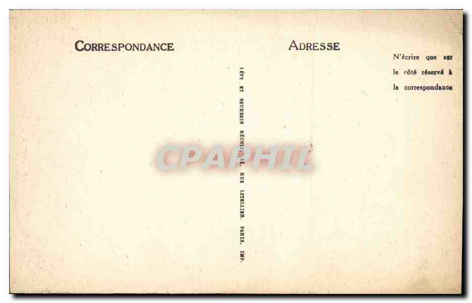 CPA Chateau Nantes — Verso