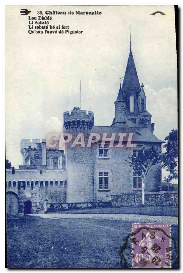 CPA Chateau de Marouatte 