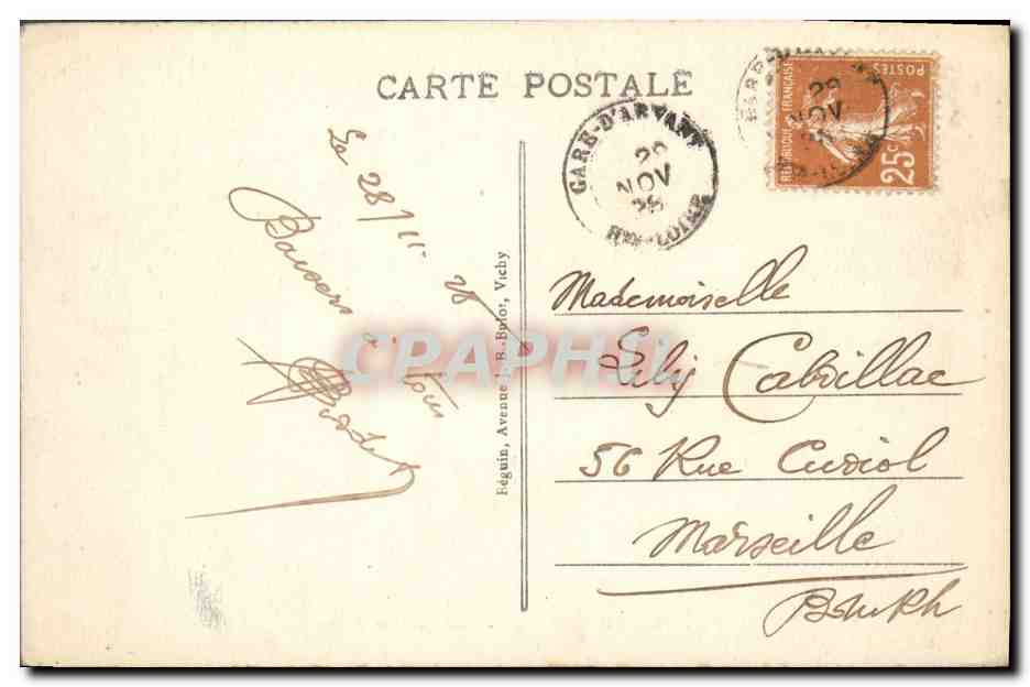 CPA Chateau de la Batisse Puy Guillaume — Back