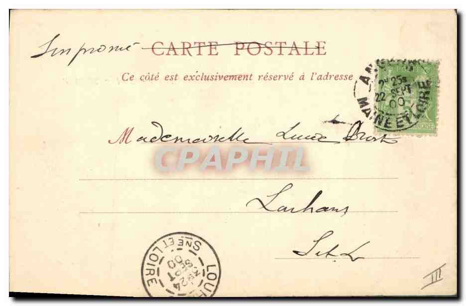 Angers — La Tour de la Haute-Chaine — ND Pbot — Verso