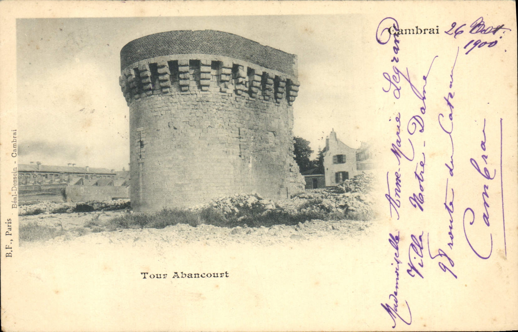 Tour Abancourt — Cambrai — B.F., Paris