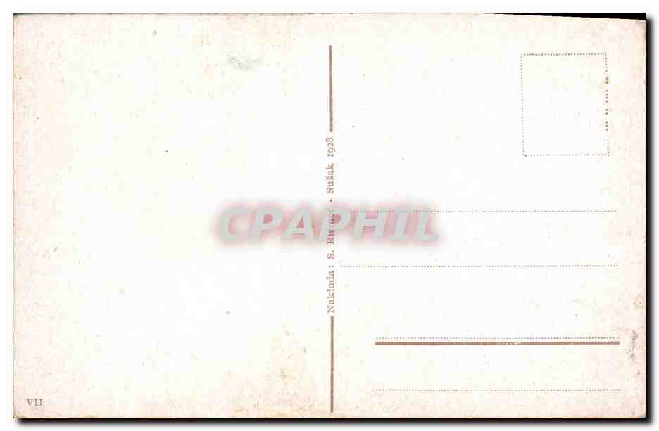 CPA Chateau Susak Trsat Frankopanska Tvrdjava — Rückseite