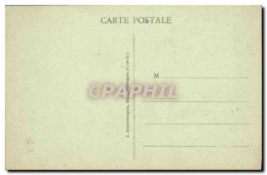 CPA Chateau de Murols Forteresse feodale — Verso