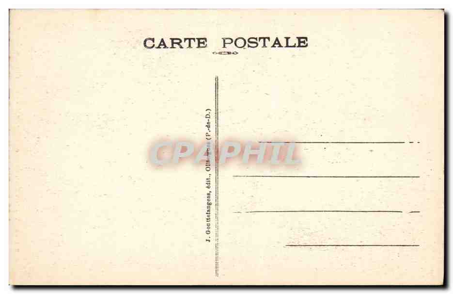CPA Chateau Auvergne Royat Parc Bargoin la vieille tour — Rückseite
