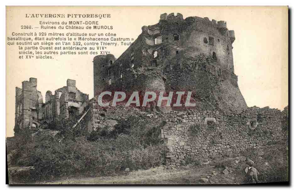 CPA Chateau Environs du Mont Dore Ruines du chateau de Murols