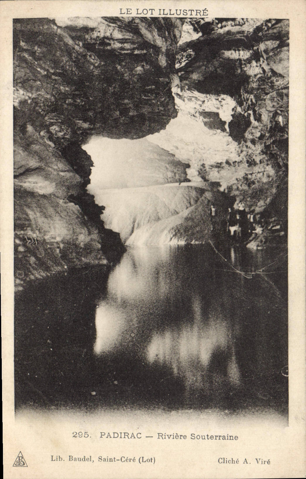 CPA Grottes Padirac Riviere souterraine