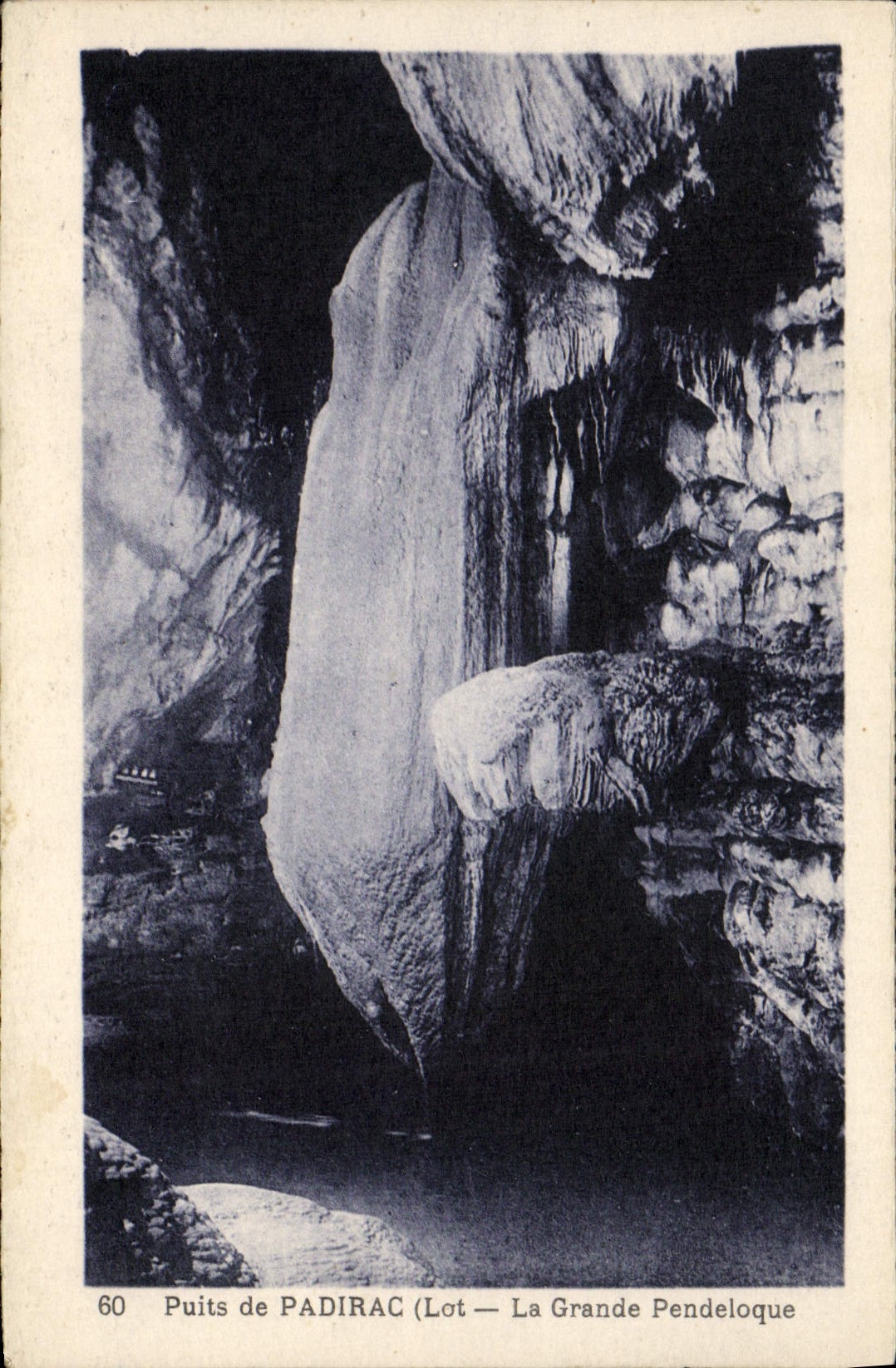 Pozo de PADIRAC (Lot) — La Grande Pendeloque — Fototipia-Félix Linoges