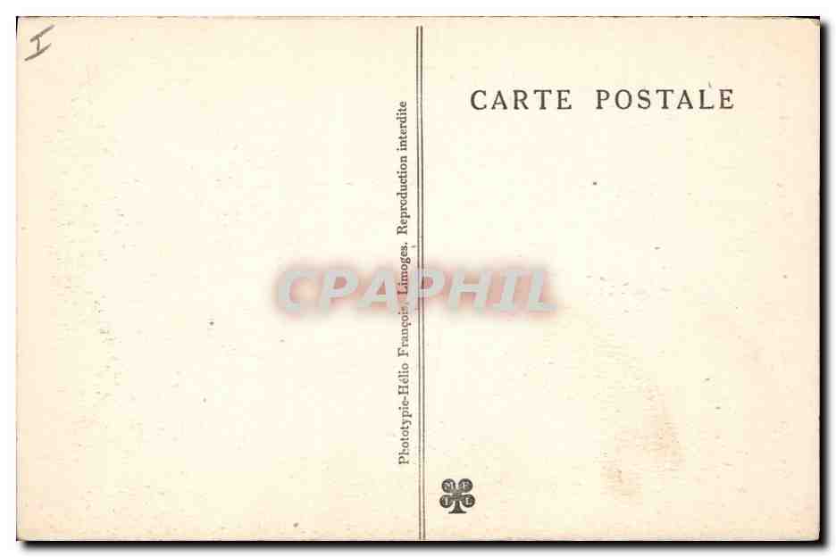 Pozo de PADIRAC (Lot) — La Grande Pendeloque — Fototipia-Félix Linoges — Reverso