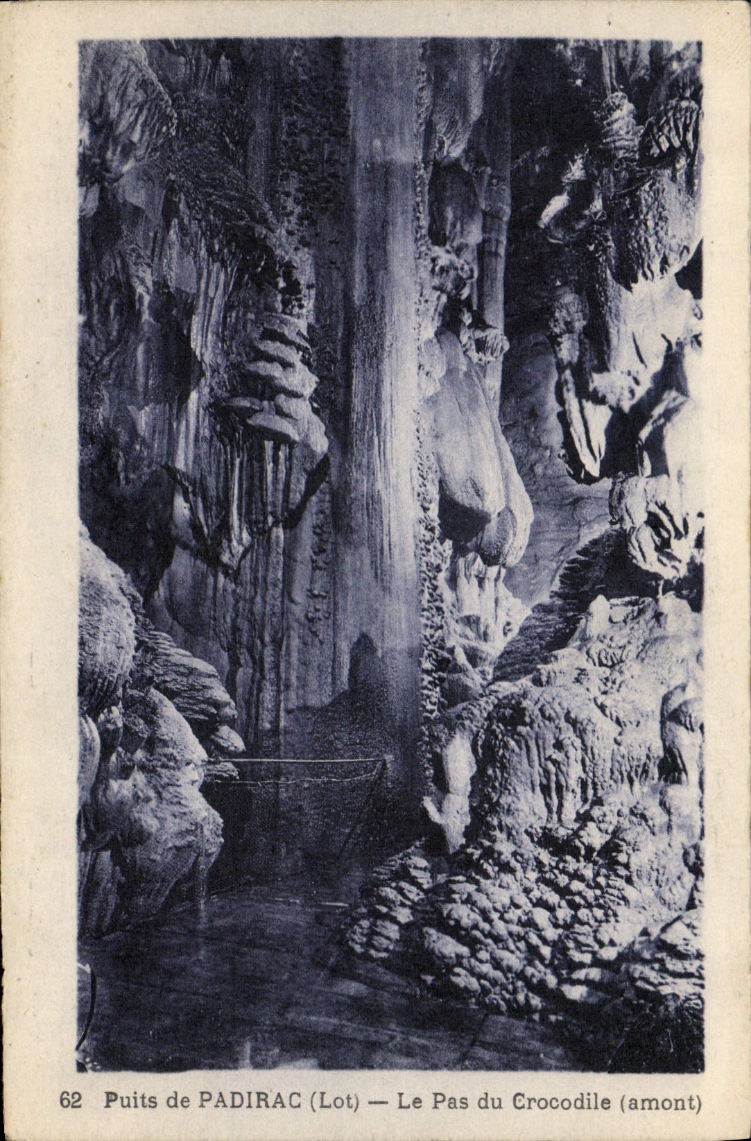 Puits de PADIRAC (Lot) — Le Pas du Crocodile (amont)