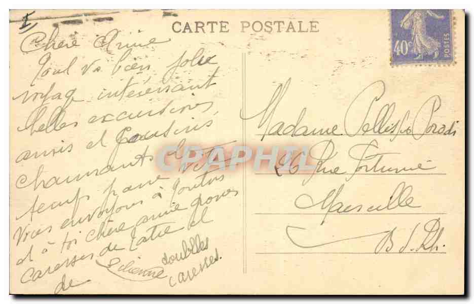 Grotte Lamartine — Chambery (Savoie) — Photographie L. Grimal, Chambery — Verso