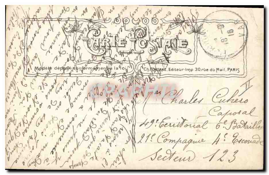 CPA Fantaisie Pere Noel Enfants — Verso